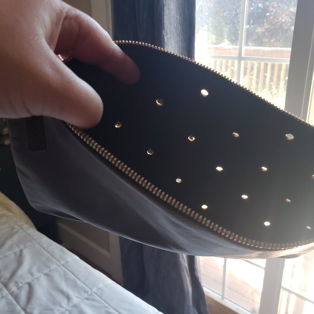 Clare V Walnut Clutch with Grommets & Tabs - Picture 2 of 3